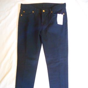 7 For All Mankind Black "Slim Cigarette" Jeans 29